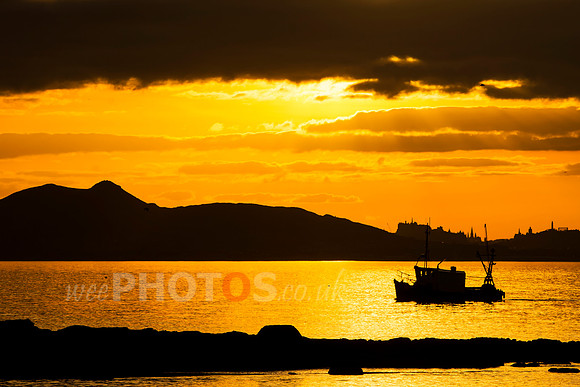 Edinburgh and the Fishing Boat