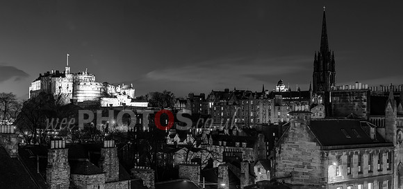 Edinburgh castle and the Old Town