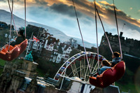 Star Flyer over Edinburgh Castle
