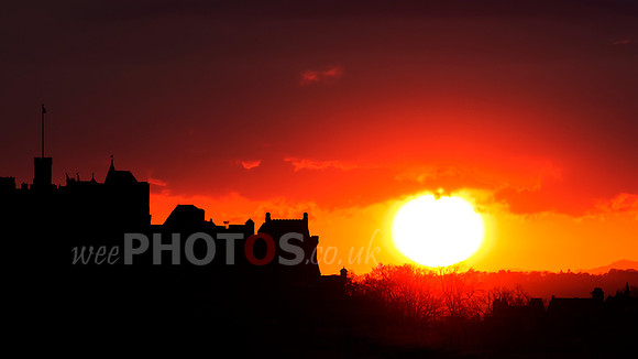 Edinburgh Castle Sunset
