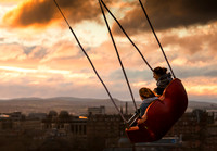 Star Flyer over the West of Edinburgh