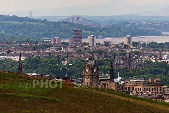 Balmoral Hotel from Salisbury Crags